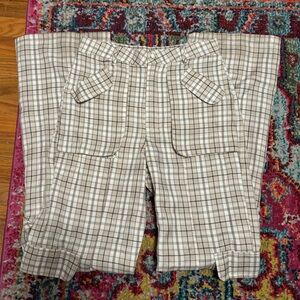 Plaid cargo pants